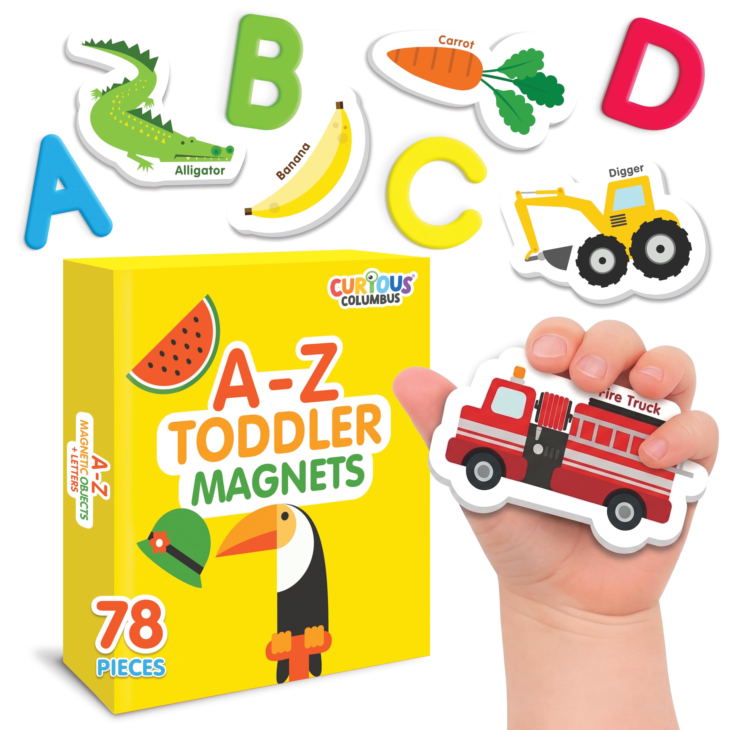 Amazon.com: Curious Columbus Magnetic Objects and Letters. Set of